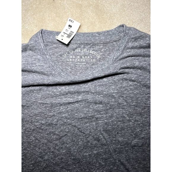 NWT Aeropostale 80's Boxy Cropped Tee | Grey | Small - Picture 3 of 4
